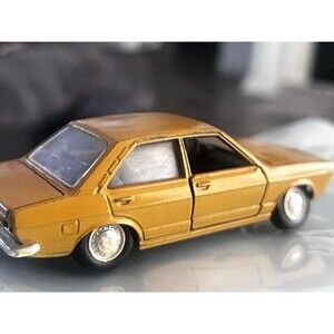 Vintage Schuco Audi 80 1:43 Die Cast Car Made Germany Hood Trunk Doors Open